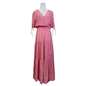 Art love Maxi  Tiered Dress